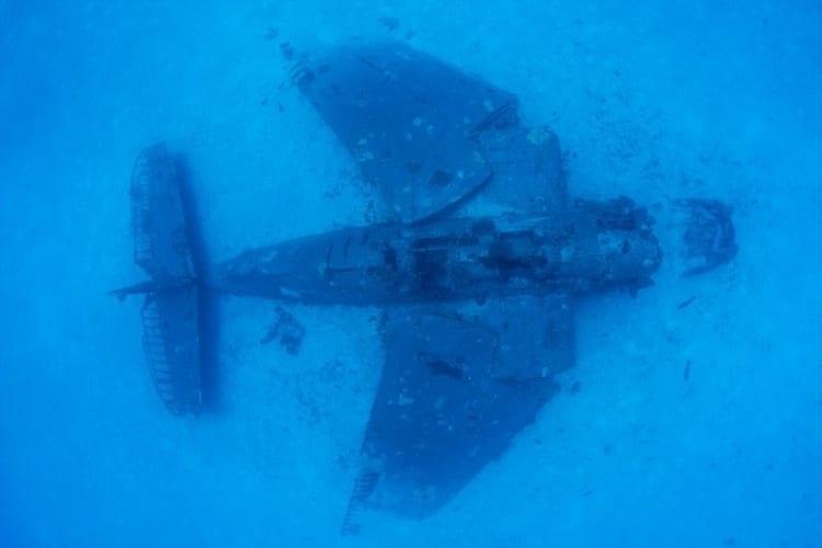 Underwater WW2 Plane Graveyard