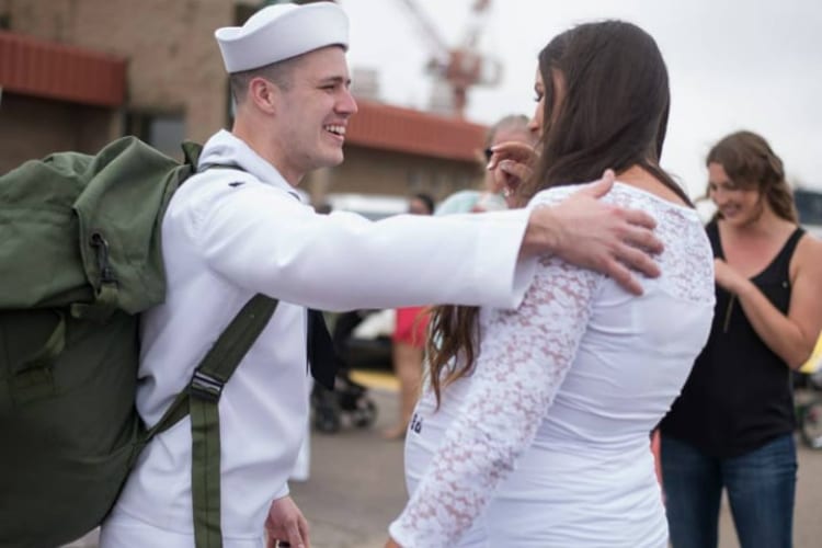 Navy Husband Returns Home Only To Find Out His Wife Is Pregnant