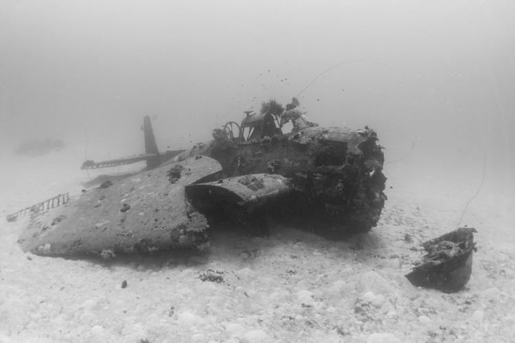 Underwater WW2 Plane Graveyard