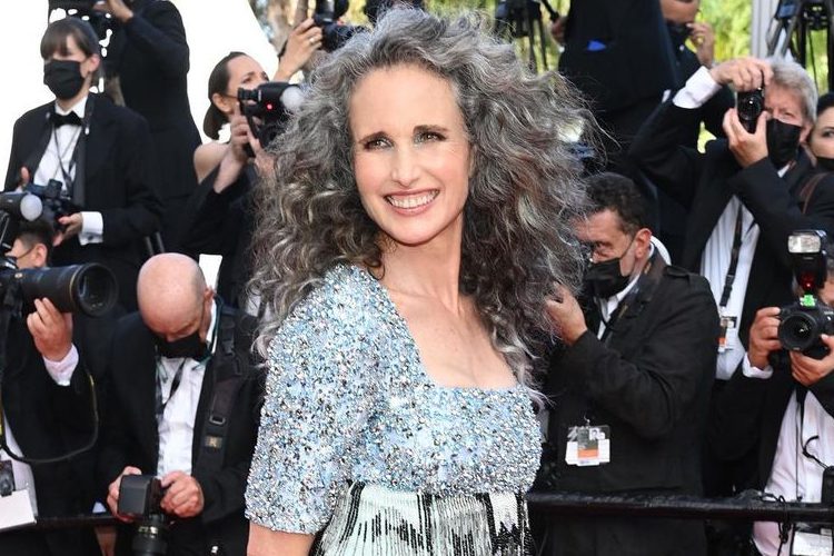 Andie MacDowell Gray Hair