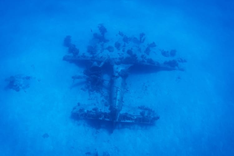 Underwater WW2 Plane Graveyard