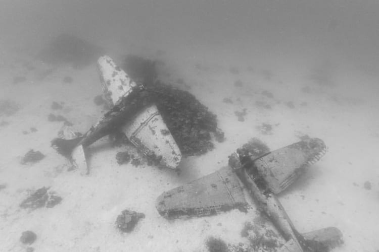 Underwater WW2 Plane Graveyard