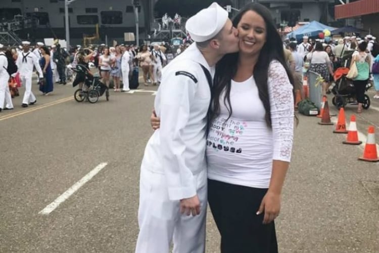 Navy Husband Returns Home Only To Find Out His Wife Is Pregnant