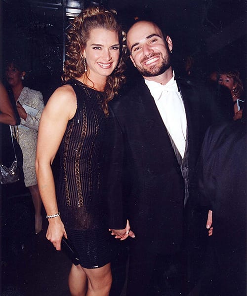 Brooke Shields and Andre Agassi