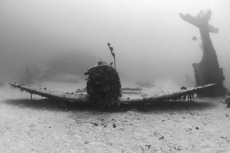 Underwater WW2 Plane Graveyard