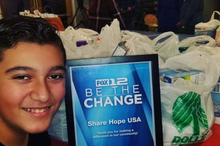 Middle Schooler Helps Feed 9,000 Homeless People