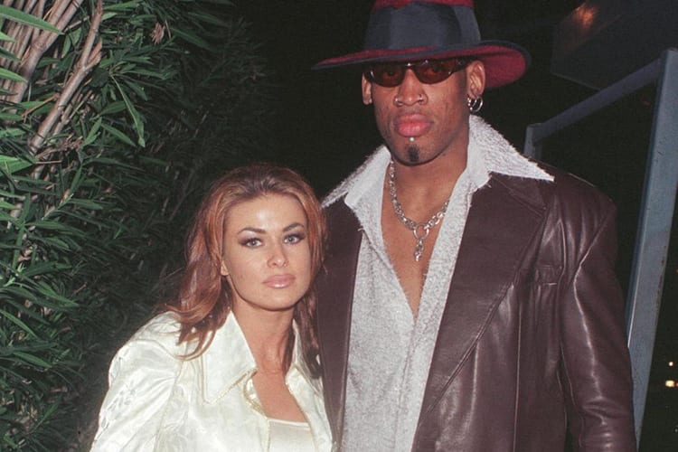 Carmen Electra and Dennis Rodman