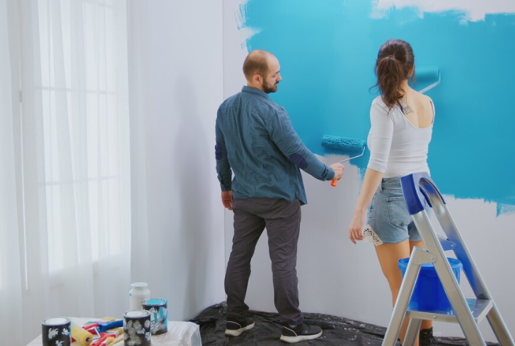 A fresh coat of paint is a simple yet powerful budget home upgrade.