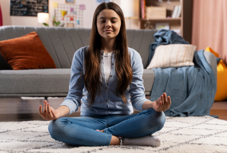 Before diving into your tasks, take a moment to clear your mind through meditation