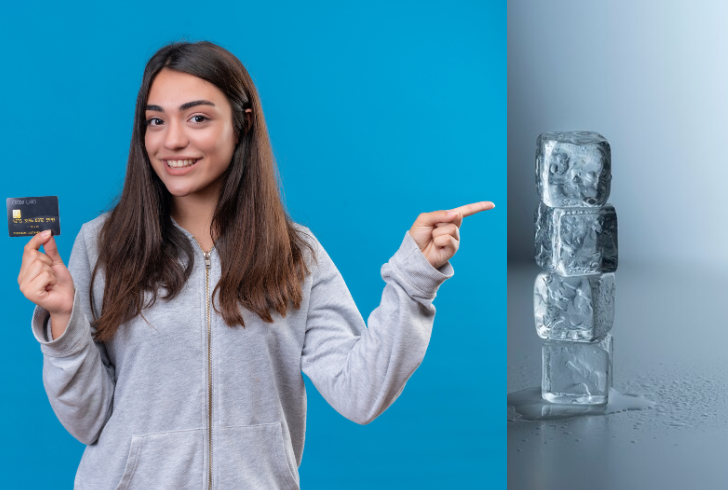 Freeze your credit card in a block of ice