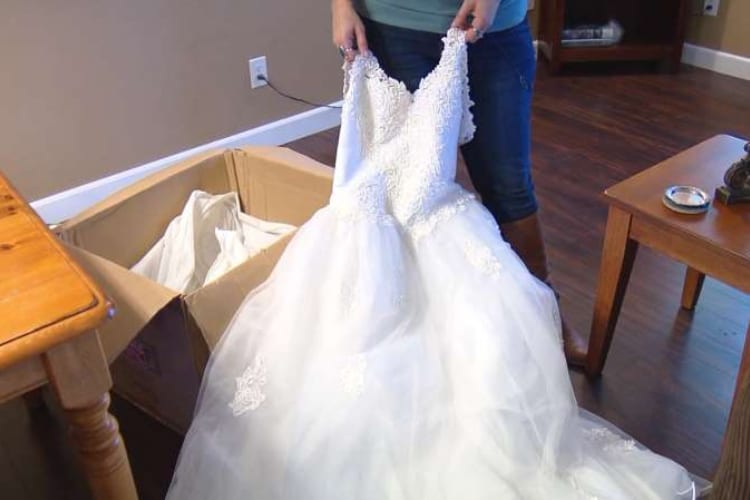 Wedding Dress Found On Side Of Road